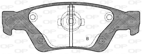 Jeu de 4 plaquettes de frein OPEN PARTS BPA1446.02