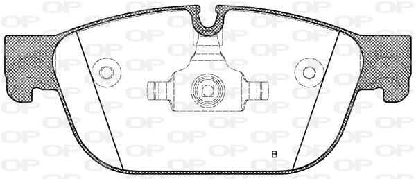 Jeu de 4 plaquettes de frein OPEN PARTS BPA1451.01