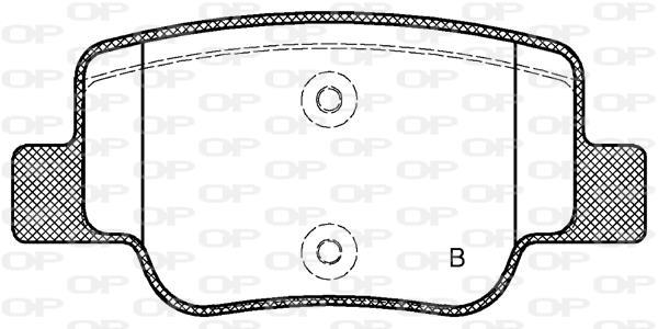Jeu de 4 plaquettes de frein OPEN PARTS BPA1452.02