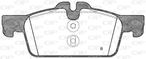 Jeu de 4 plaquettes de frein OPEN PARTS ref. BPA1461.01
