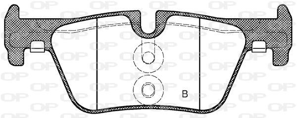 Jeu de 4 plaquettes de frein OPEN PARTS ref. BPA1476.00