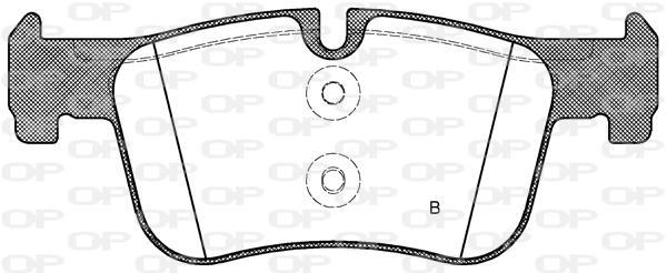 Jeu de 4 plaquettes de frein OPEN PARTS BPA1478.00