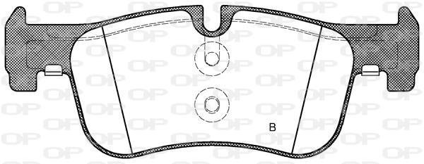 Jeu de 4 plaquettes de frein OPEN PARTS BPA1478.10