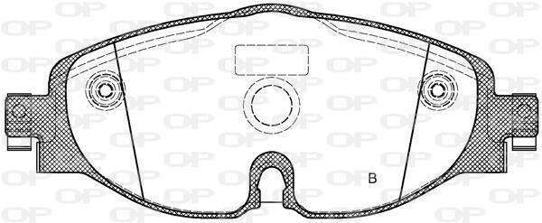 Jeu de 4 plaquettes de frein OPEN PARTS BPA1515.01
