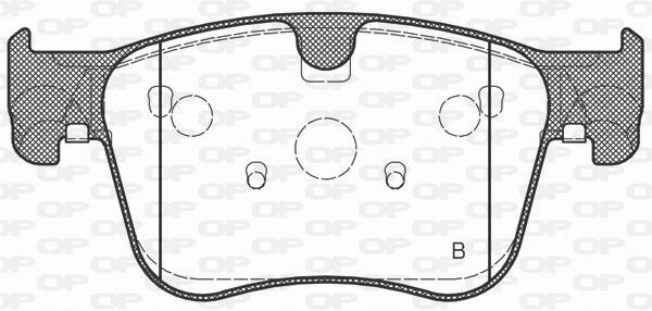 Jeu de 4 plaquettes de frein OPEN PARTS BPA1560.10