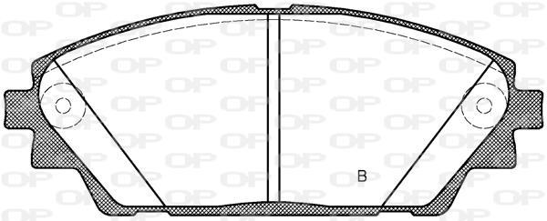 Jeu de 4 plaquettes de frein OPEN PARTS BPA1569.02