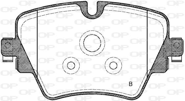 Jeu de 4 plaquettes de frein OPEN PARTS ref. BPA1625.08