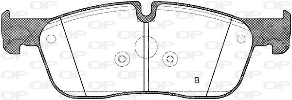Jogo de 4 pastilhas de travão OPEN PARTS ref. BPA1633.10