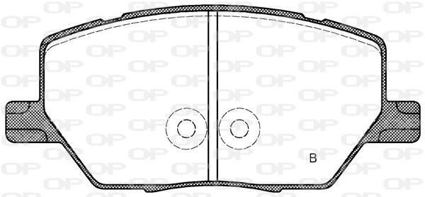Jeu de 4 plaquettes de frein OPEN PARTS BPA1640.02