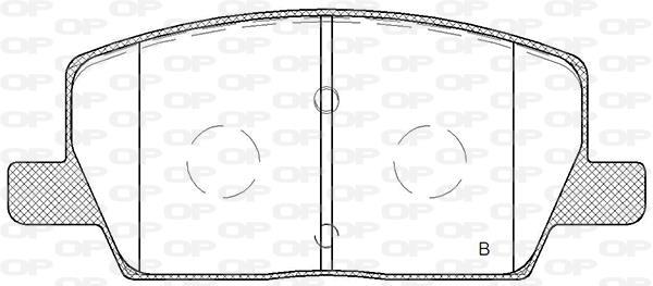 Jeu de 4 plaquettes de frein OPEN PARTS BPA1670.02