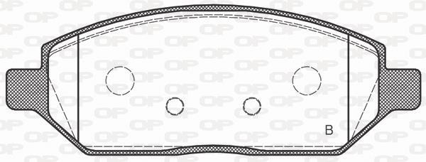 Jeu de 4 plaquettes de frein OPEN PARTS BPA1674.02