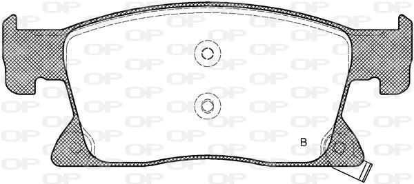 Jeu de 4 plaquettes de frein OPEN PARTS ref. BPA1679.02