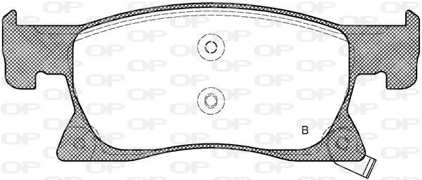 Jeu de 4 plaquettes de frein OPEN PARTS BPA1681.02