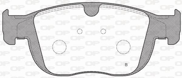 Jeu de 4 plaquettes de frein OPEN PARTS BPA1689.00