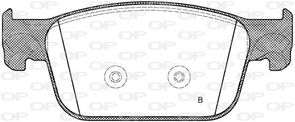 Jeu de 4 plaquettes de frein OPEN PARTS ref. BPA1692.01