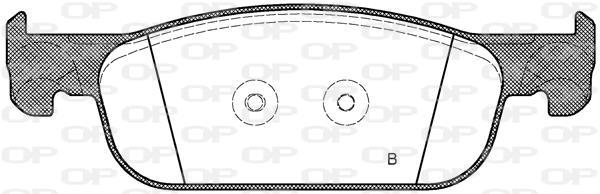 Jeu de 4 plaquettes de frein OPEN PARTS ref. BPA1718.00