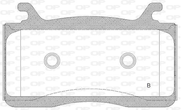 Jeu de 4 plaquettes de frein OPEN PARTS BPA1759.22