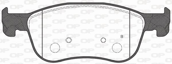 Jeu de 4 plaquettes de frein OPEN PARTS BPA1776.00