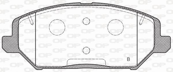 Jeu de 4 plaquettes de frein OPEN PARTS BPA1783.02