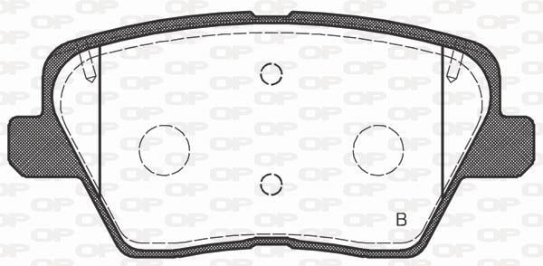 Jeu de 4 plaquettes de frein OPEN PARTS BPA1784.02