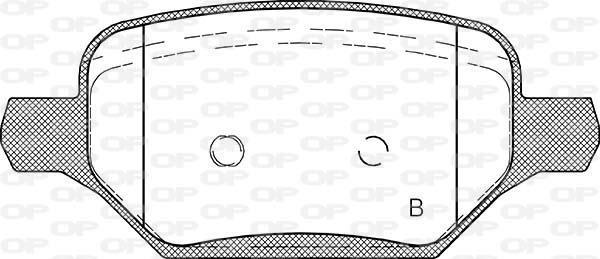 Jeu de 4 plaquettes de frein OPEN PARTS BPA1810.02