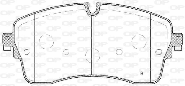 Jeu de 4 plaquettes de frein OPEN PARTS BPA1815.00