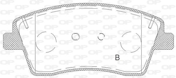 Jeu de 4 plaquettes de frein OPEN PARTS BPA1818.00