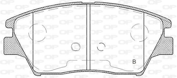 Jeu de 4 plaquettes de frein OPEN PARTS ref. BPA1824.02