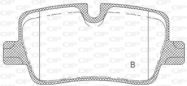 Jeu de 4 plaquettes de frein OPEN PARTS BPA1873.00