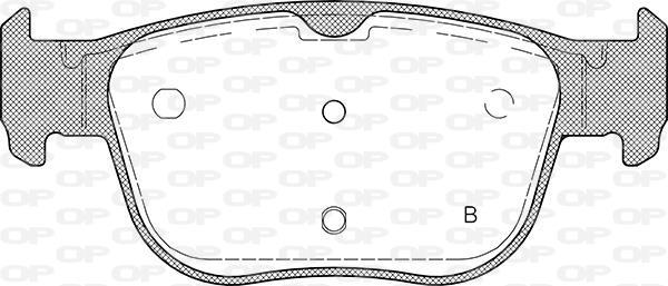 Jeu de 4 plaquettes de frein OPEN PARTS BPA1897.00