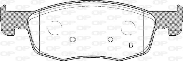 Jeu de 4 plaquettes de frein OPEN PARTS BPA1939.02