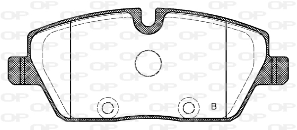 Jeu de 4 plaquettes de frein OPEN PARTS BPE1131.10
