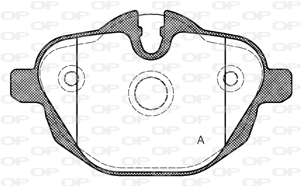 Jeu de 4 plaquettes de frein OPEN PARTS BPE1421.00