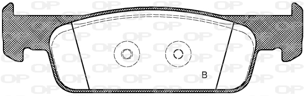 Jeu de 4 plaquettes de frein OPEN PARTS BPE1540.00