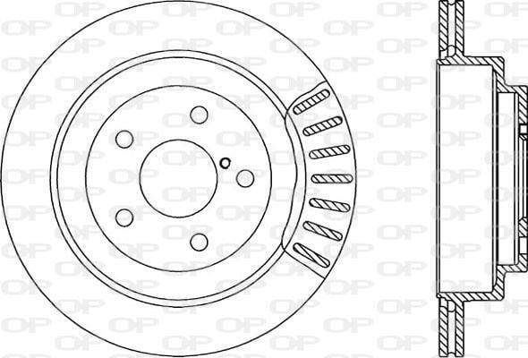 Disques de frein OPEN PARTS BDA1494.20