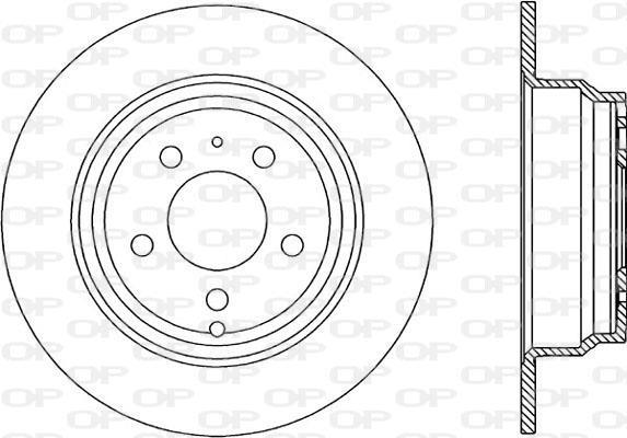 Disques de frein OPEN PARTS ref. BDA1616.10