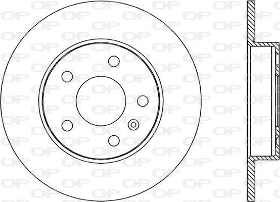 Discos de travão OPEN PARTS ref. BDA1811.10