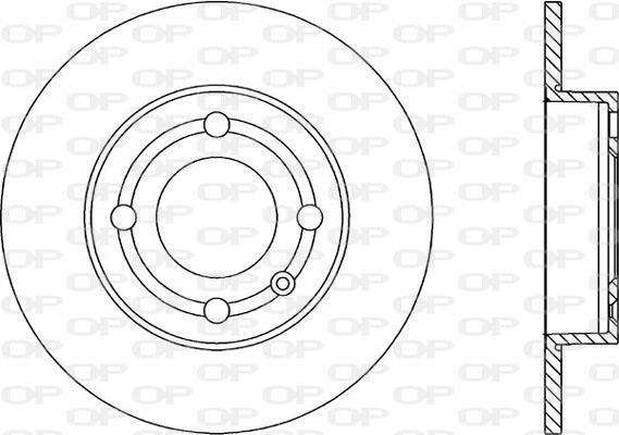Disques de frein OPEN PARTS ref. BDA1849.10