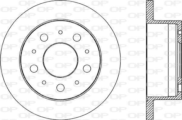 Discos de travão OPEN PARTS ref. BDA2033.10