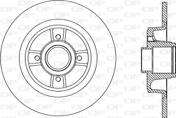 Disques de frein OPEN PARTS ref. BDA2166.10