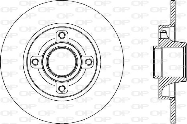 Disques de frein OPEN PARTS ref. BDA2341.10