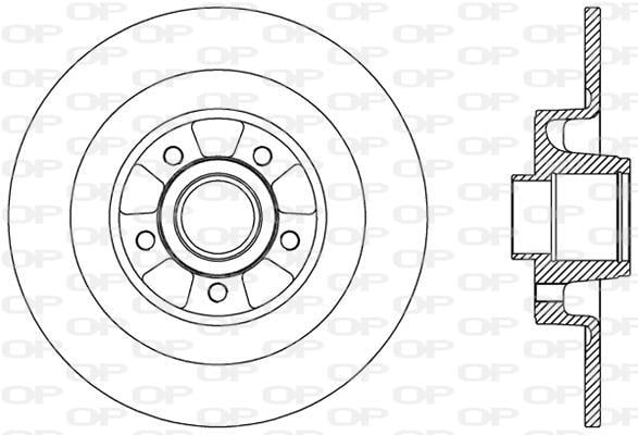 Disques de frein OPEN PARTS ref. BDA2507.10