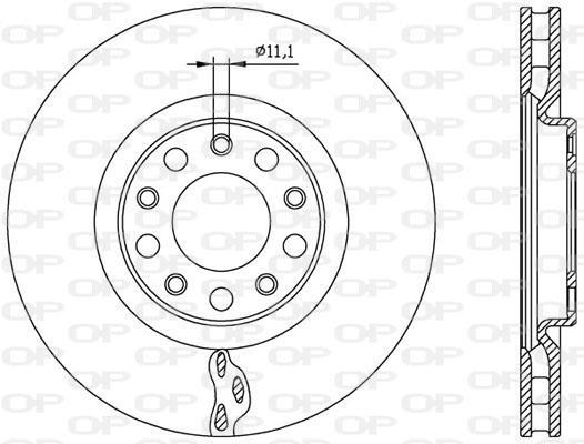 Disques de frein OPEN PARTS ref. BDA2561.20