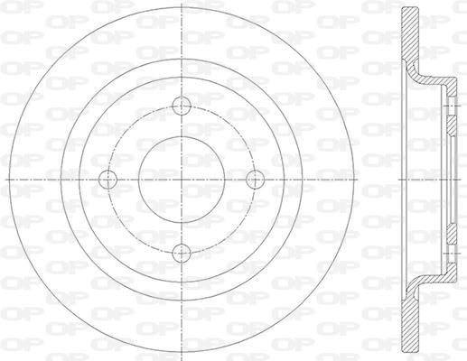 Disques de frein OPEN PARTS ref. BDA2837.10