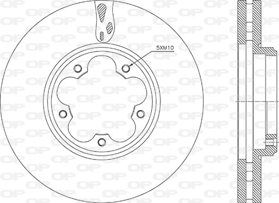 Discos de travão OPEN PARTS BDA2917.20