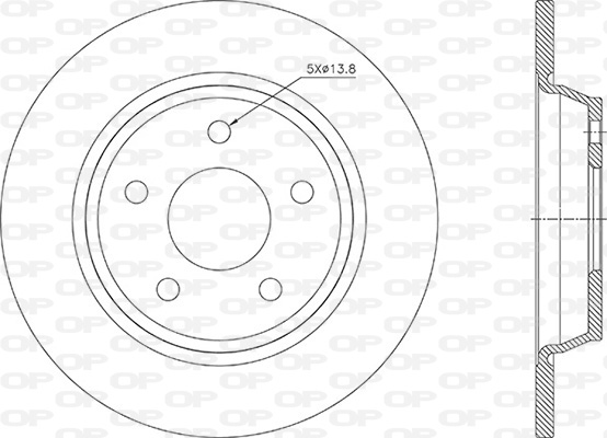 Disques de frein OPEN PARTS BDA2921.10