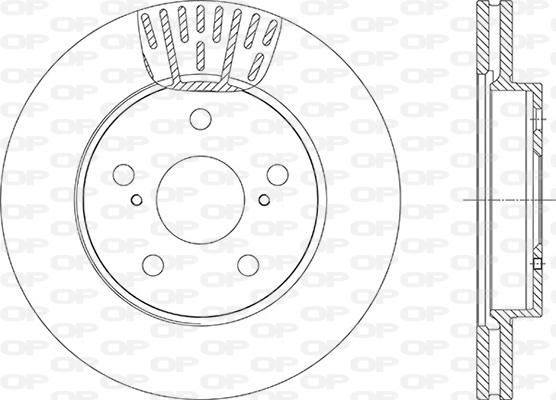 Discos de travão OPEN PARTS BDA2929.20