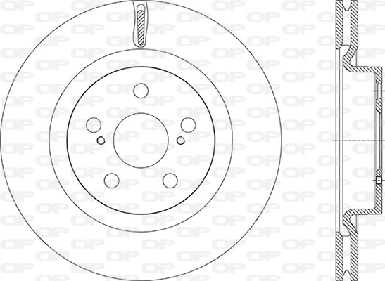 Discos de travão OPEN PARTS BDA2939.20