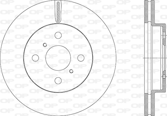 Discos de travão OPEN PARTS BDA2942.20