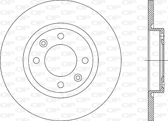 Disques de frein OPEN PARTS BDA2974.10